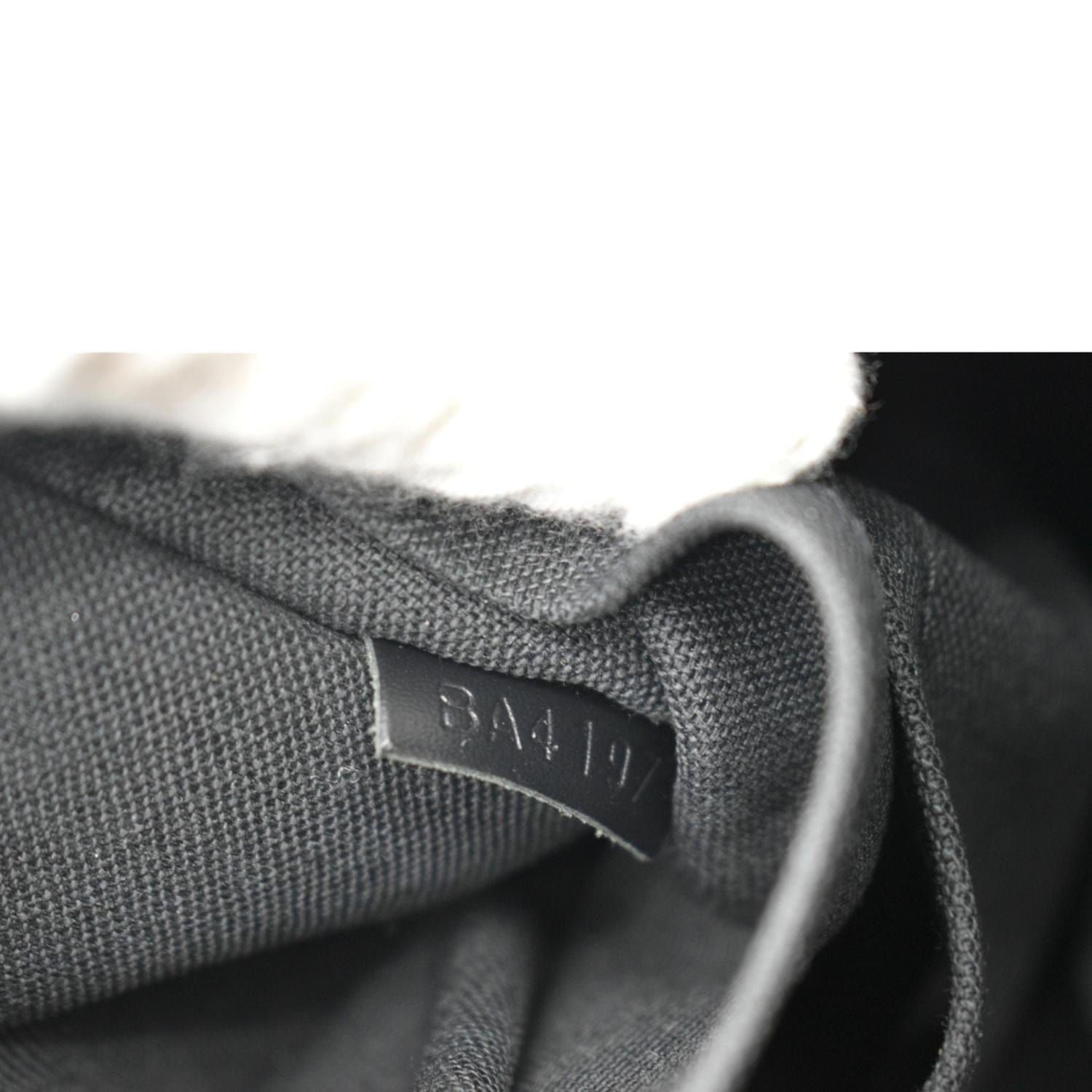 LOUIS VUITTON Michael Damier Graphite Canvas Backpack Bag Black