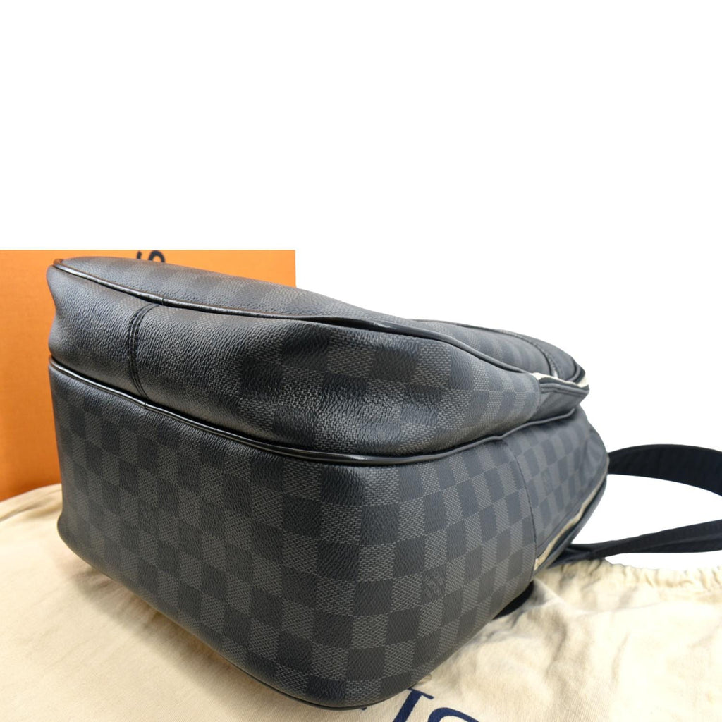 LOUIS VUITTON Michael Damier Graphite Canvas Backpack Bag Black