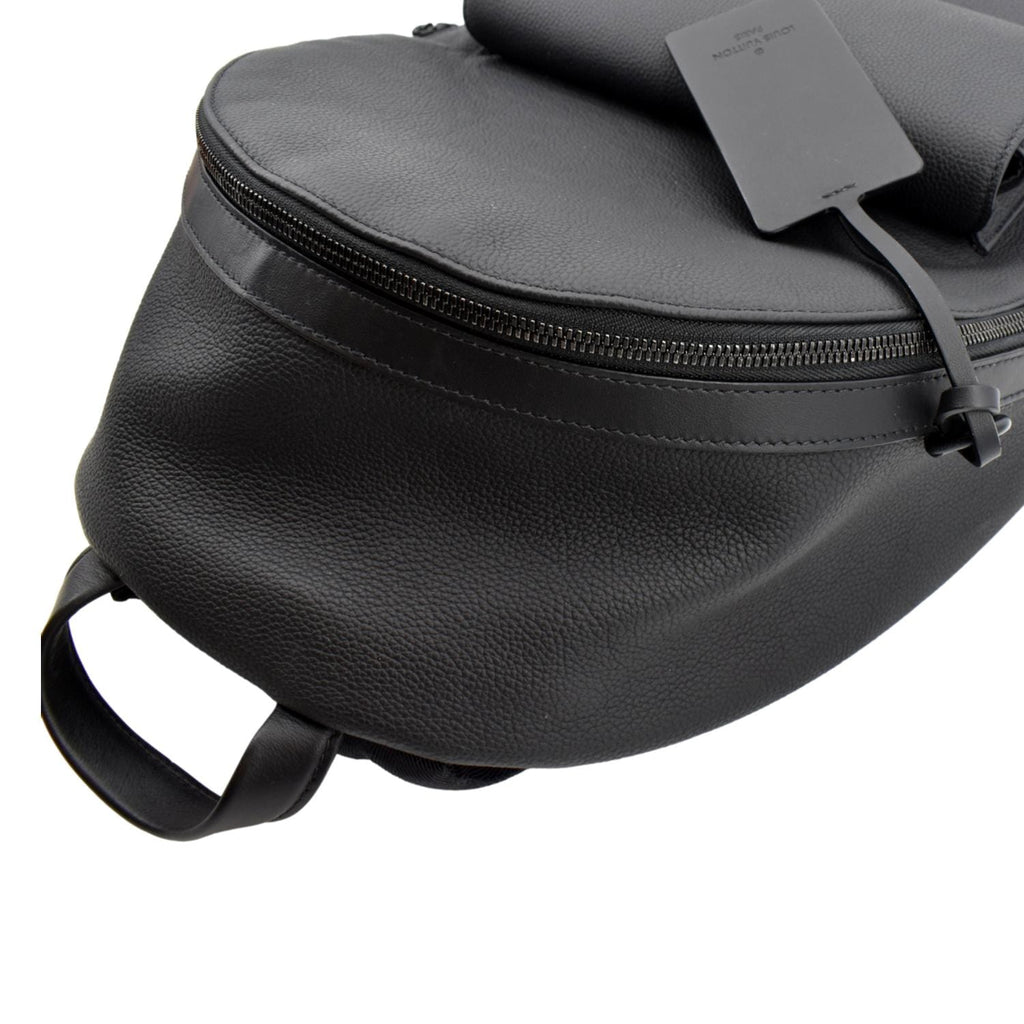 LOUIS VUITTON Takeoff Aerogram Grained Calf Leather Backpack Black