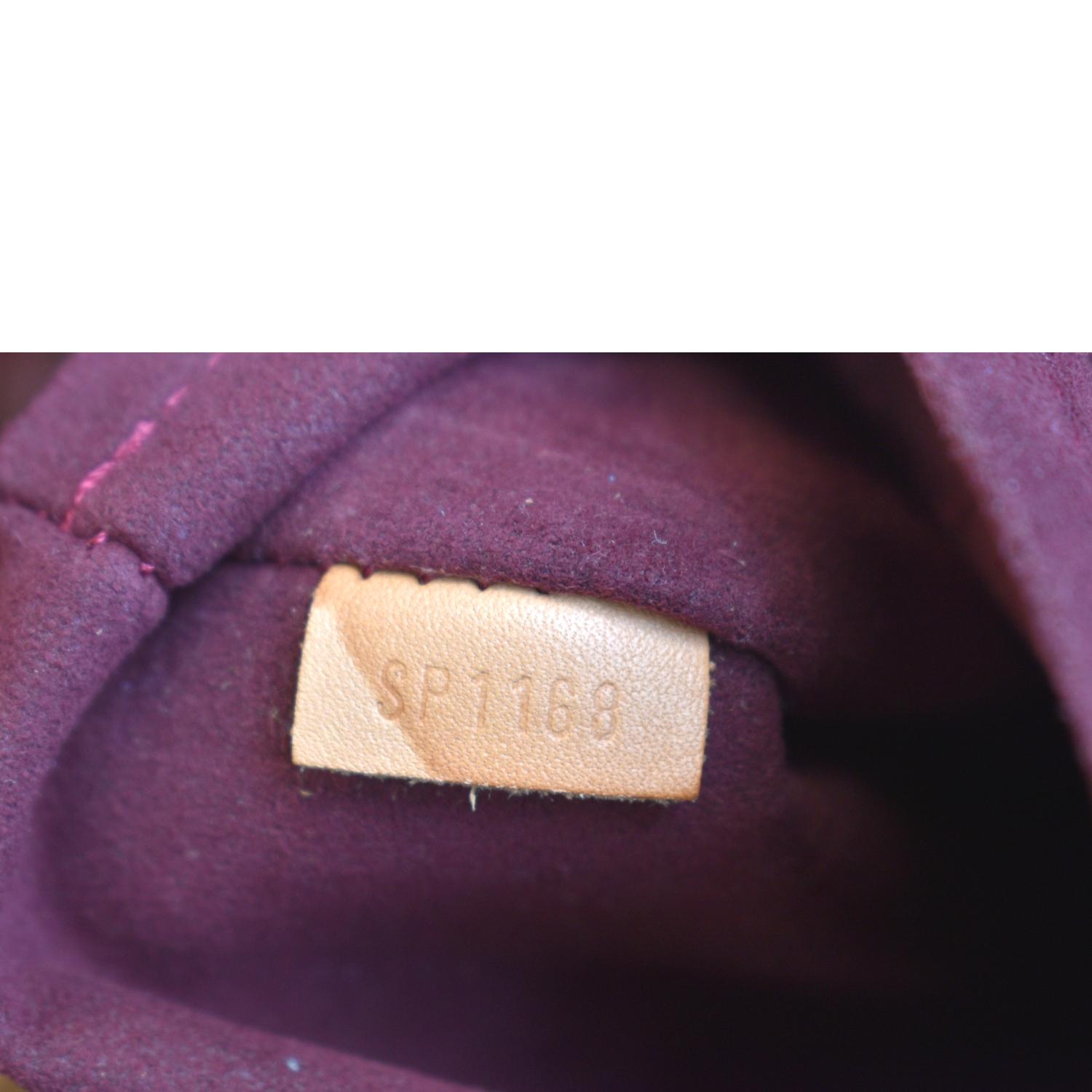 LOUIS VUITTON Montsouris Monogram Canvas Backpack Bag Brown