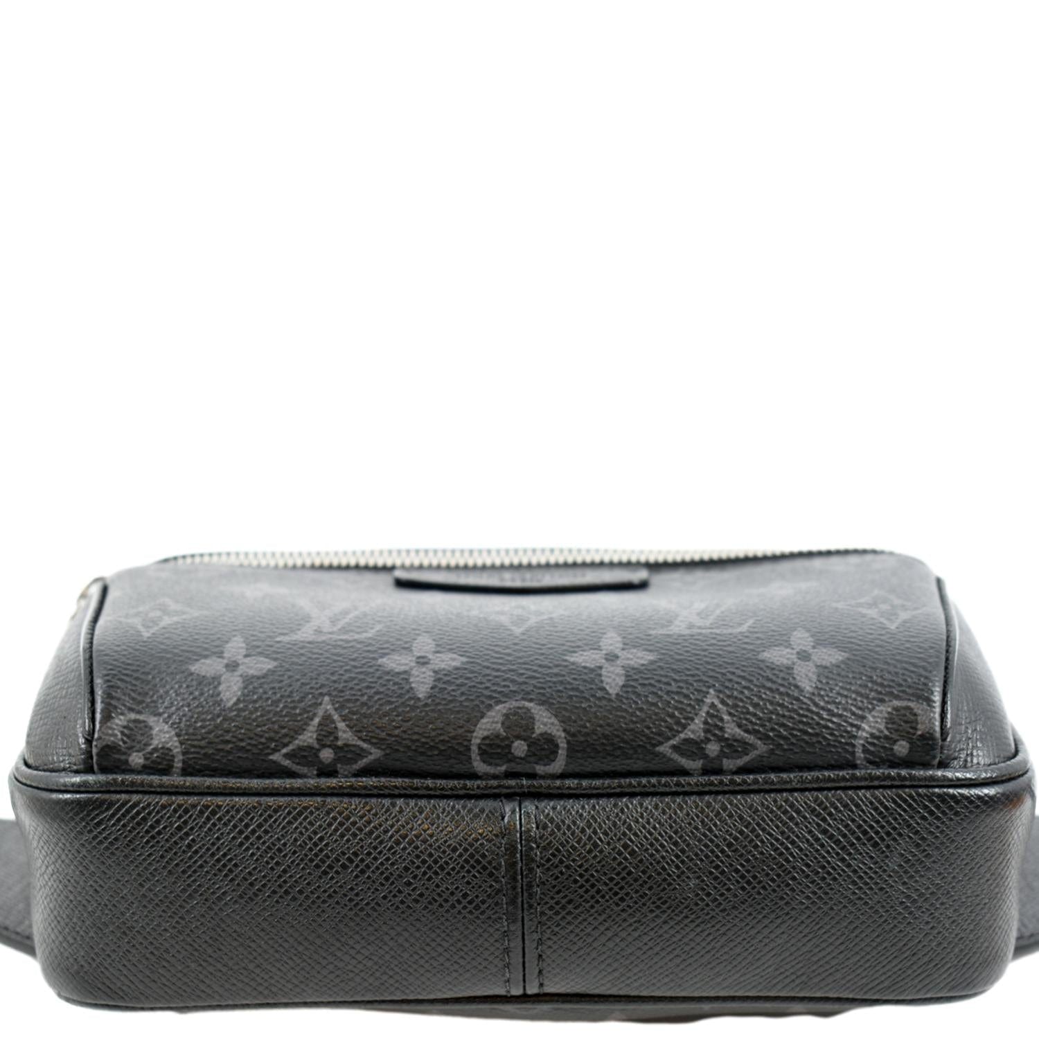 LOUIS VUITTON Outdoor Messenger Monogram Eclipse Belt Bag Black