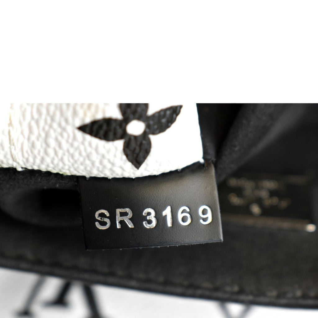 LOUIS VUITTON Hot Springs Monogram Vernis Leather Backpack Black/White
