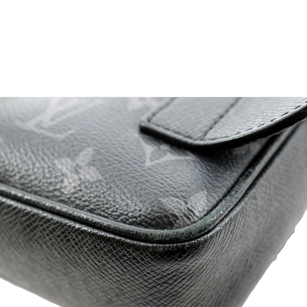 LOUIS VUITTON Outdoor Messenger Monogram Eclipse Belt Bag Black