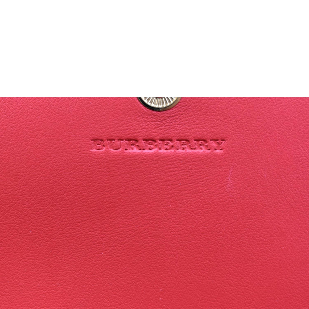 BURBERRY Haymarket House Check Clutch Wallet Beige