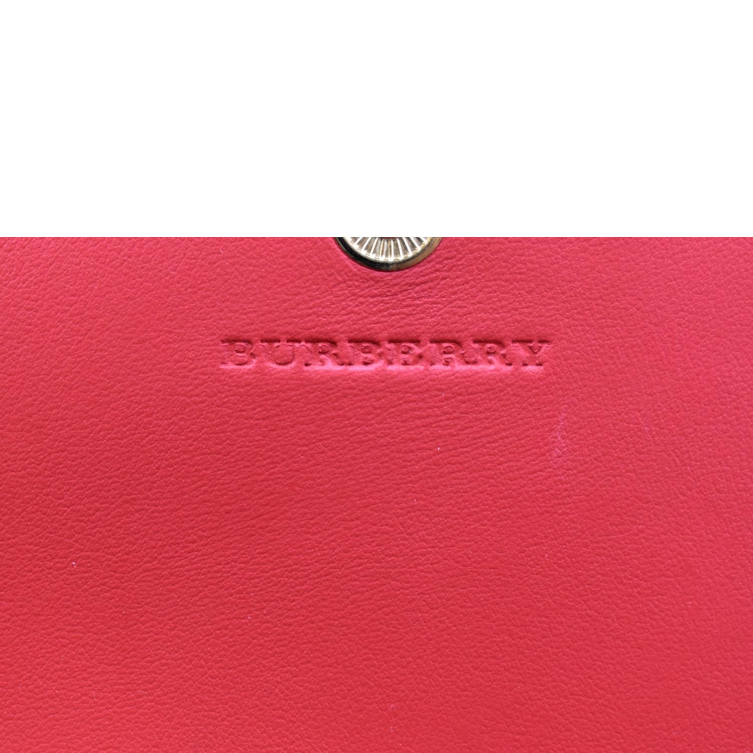 BURBERRY Haymarket House Check Clutch Wallet Beige