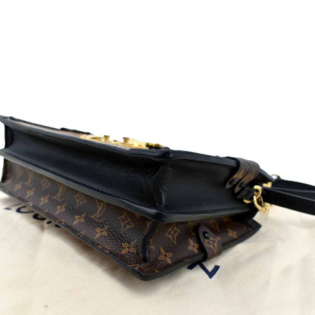 LOUIS VUITTON Trunk Clutch Reverse Monogram Crossbody Bag Brown