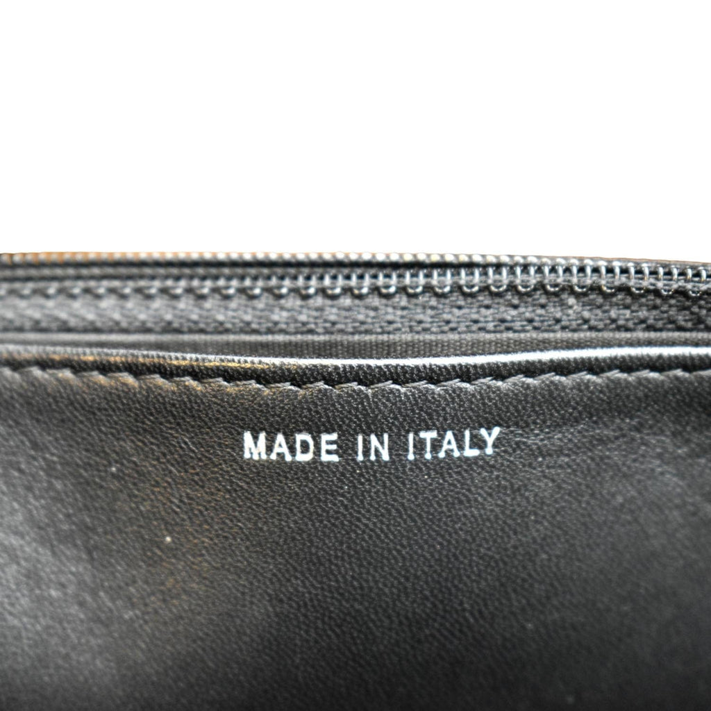 CHANEL Boy Woc Lambskin Leather Wallet On Chain Clutch Bag Black