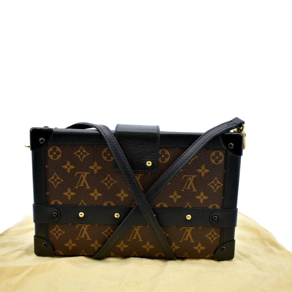 LOUIS VUITTON Trunk Clutch Reverse Monogram Crossbody Bag Brown