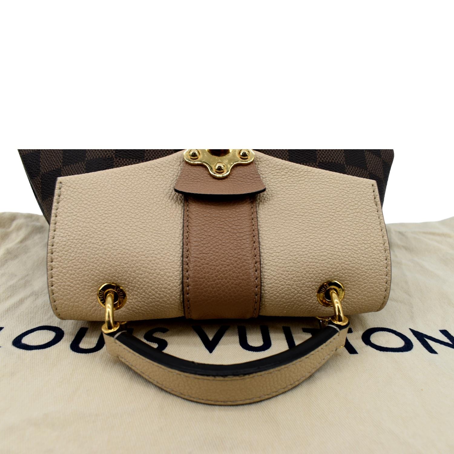 LOUIS VUITTON Clapton Damier Ebene Backpack Bag Creme Beige