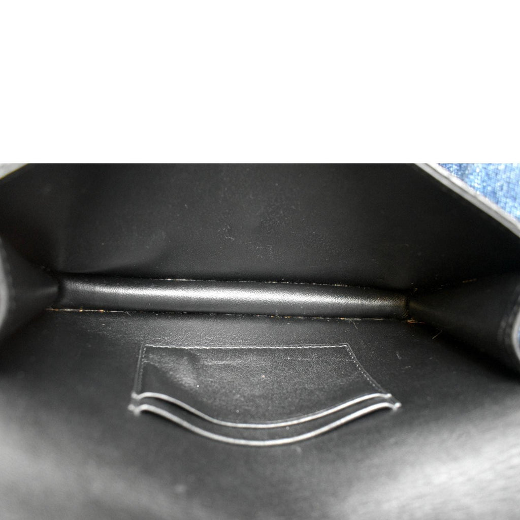 CHRISTIAN DIOR Caro Cannage Calf Leather Shoulder Bag Black