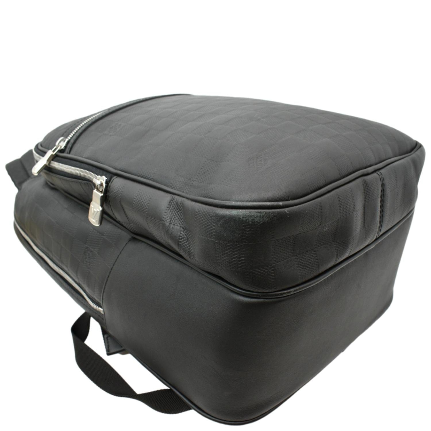 LOUIS VUITTON Michael Damier Infini Leather Backpack Bag Black