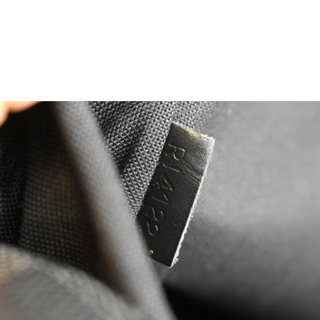 LOUIS VUITTON Michael Damier Graphite Canvas Backpack Bag Black