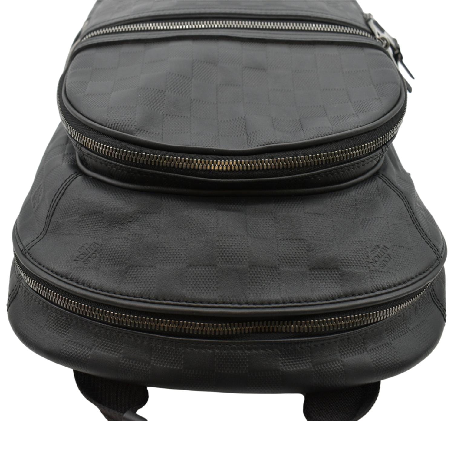 LOUIS VUITTON Michael Damier Infini Leather Backpack Bag Black