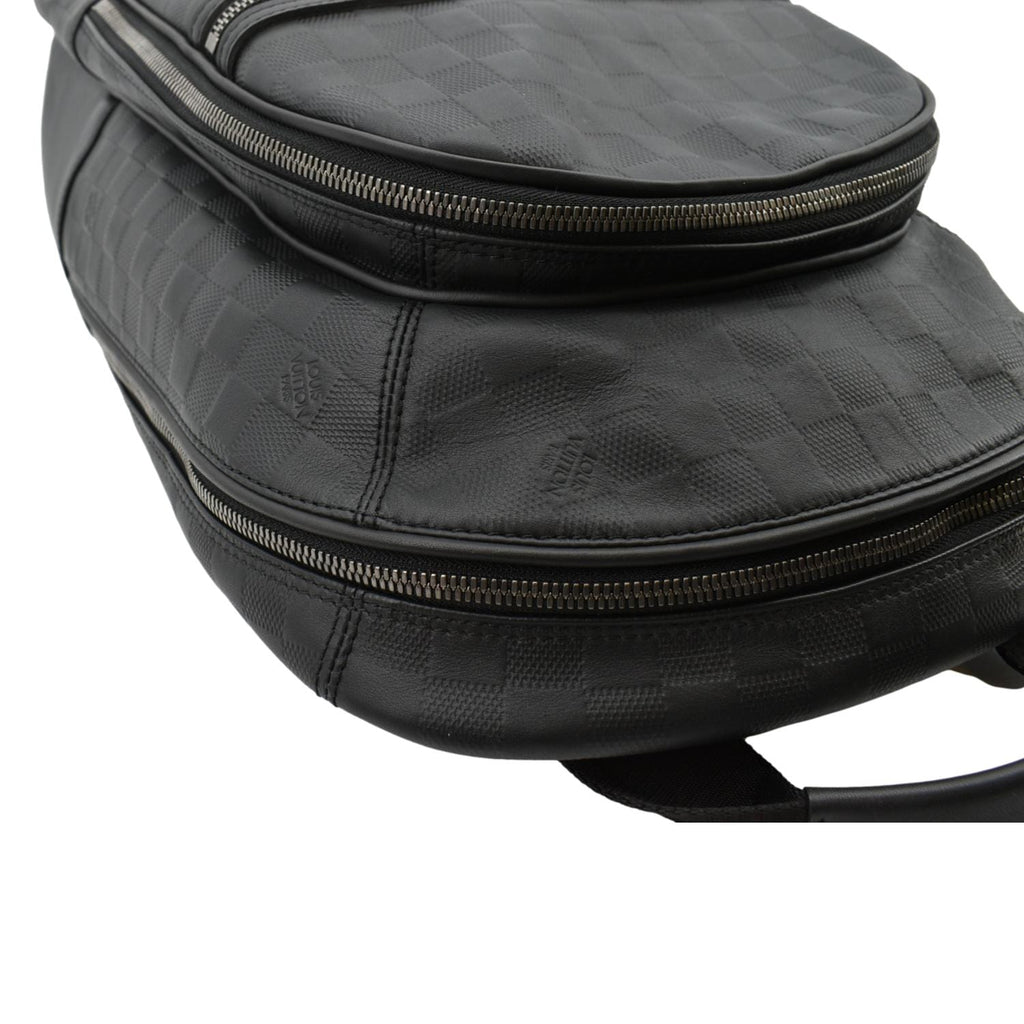 LOUIS VUITTON Michael Damier Infini Leather Backpack Bag Black