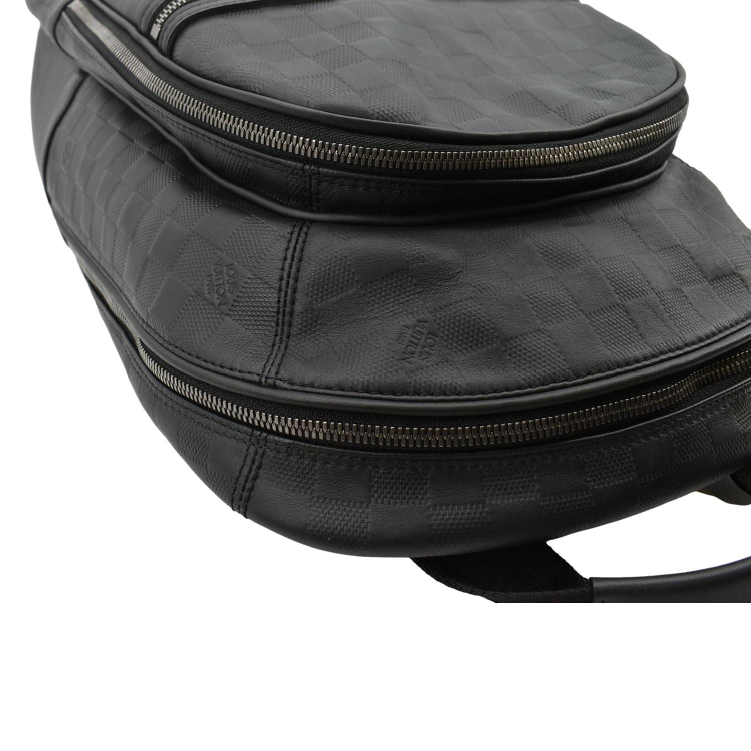 LOUIS VUITTON Michael Damier Infini Leather Backpack Bag Black