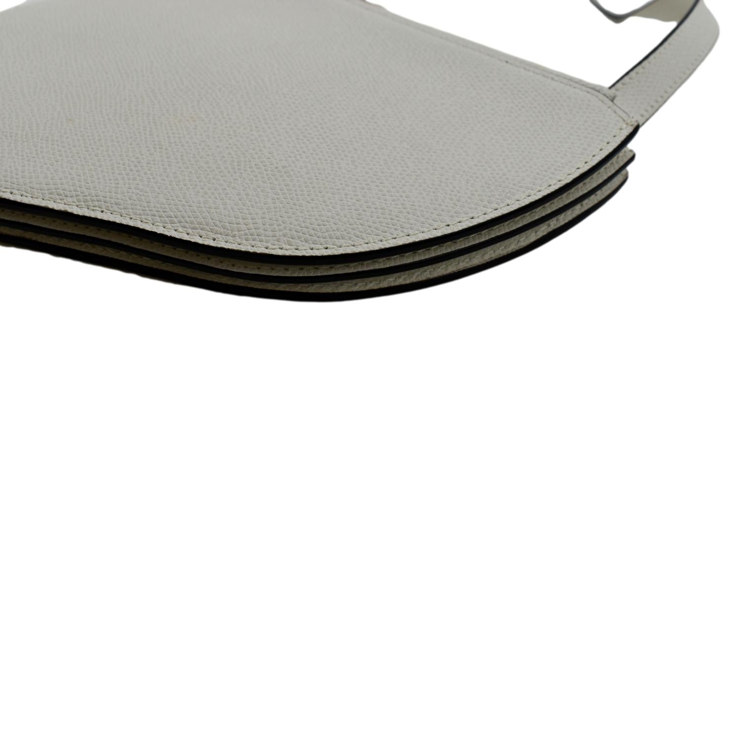 CHRISTIAN DIOR Women Dior Saddle Trio Leather Crossbody Pouch Bag White