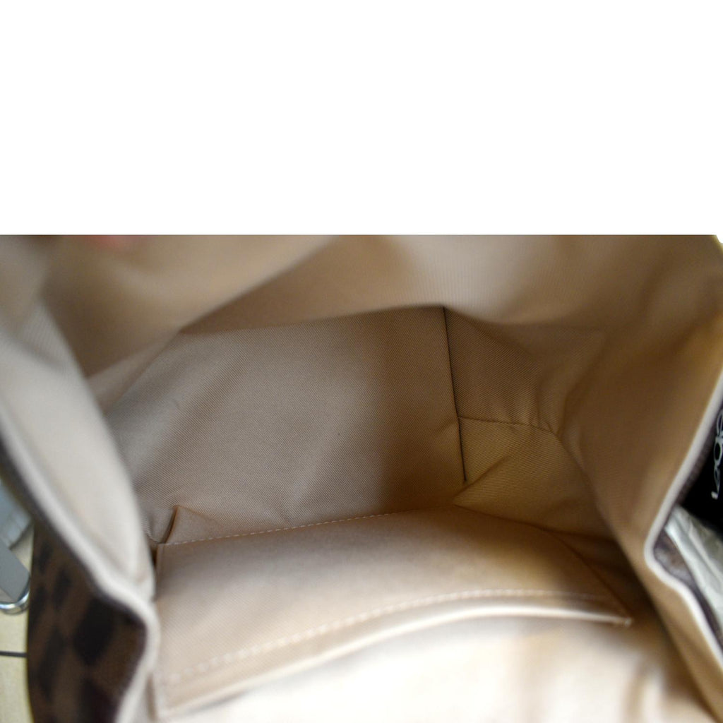 LOUIS VUITTON Clapton Damier Ebene Backpack Bag Creme Beige