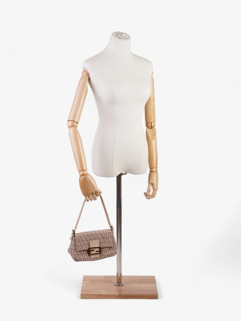 Fendi Mamma Baguette Pink Canvas
