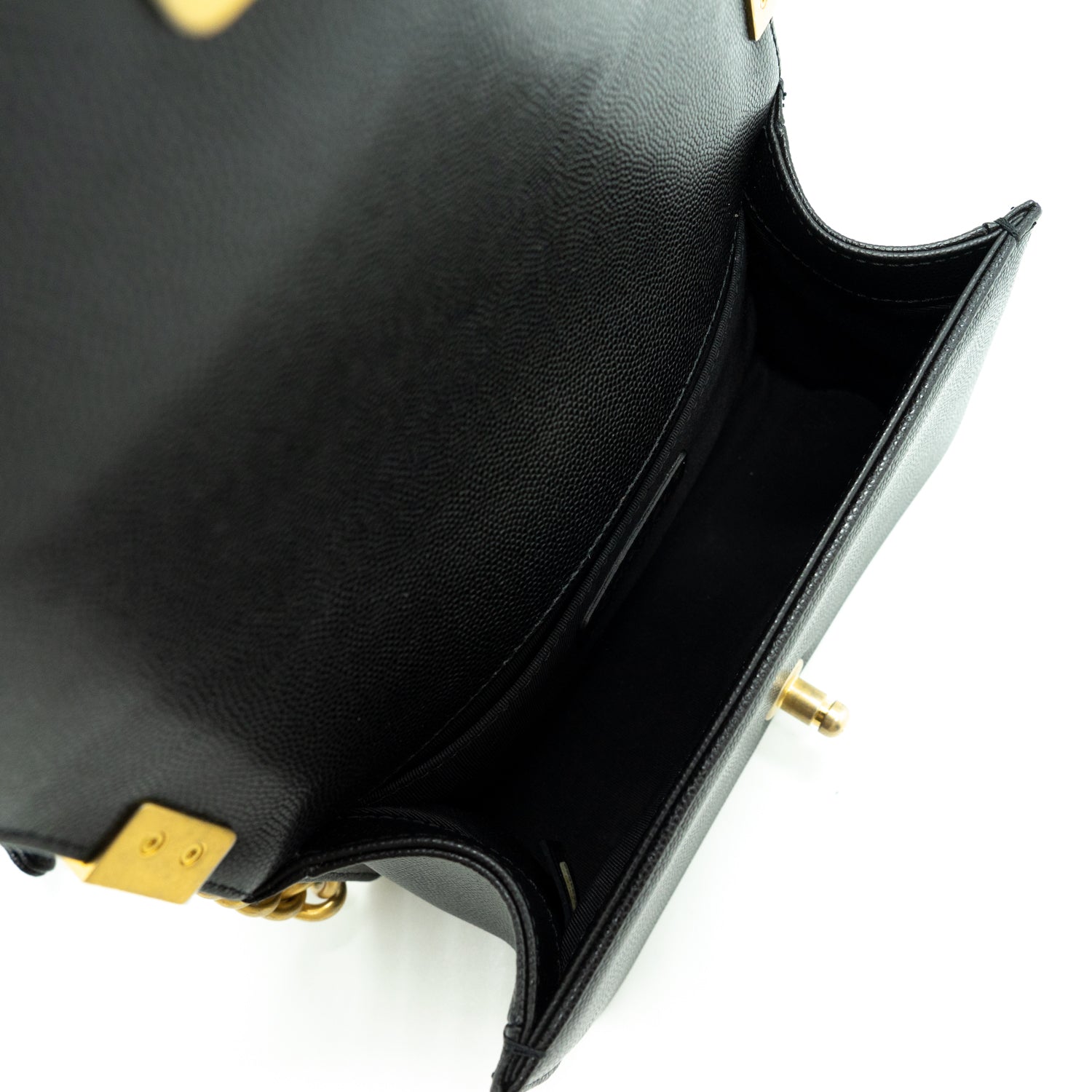 Chanel Small Leboy Cavier Black