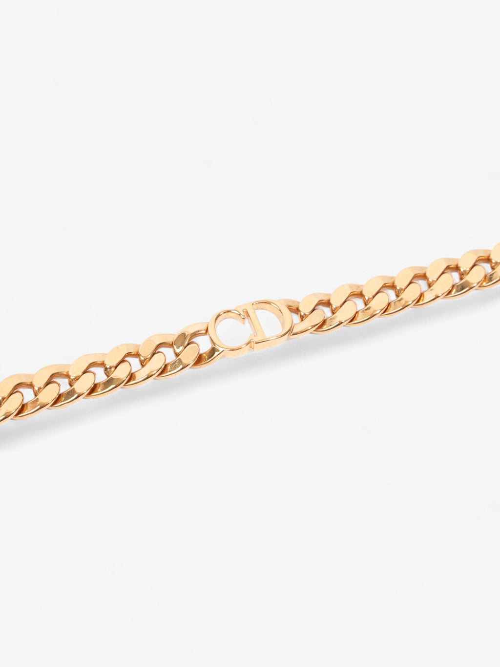 Christian Dior Danseuse Etoile Chain Choker Necklace Gold Base Metal