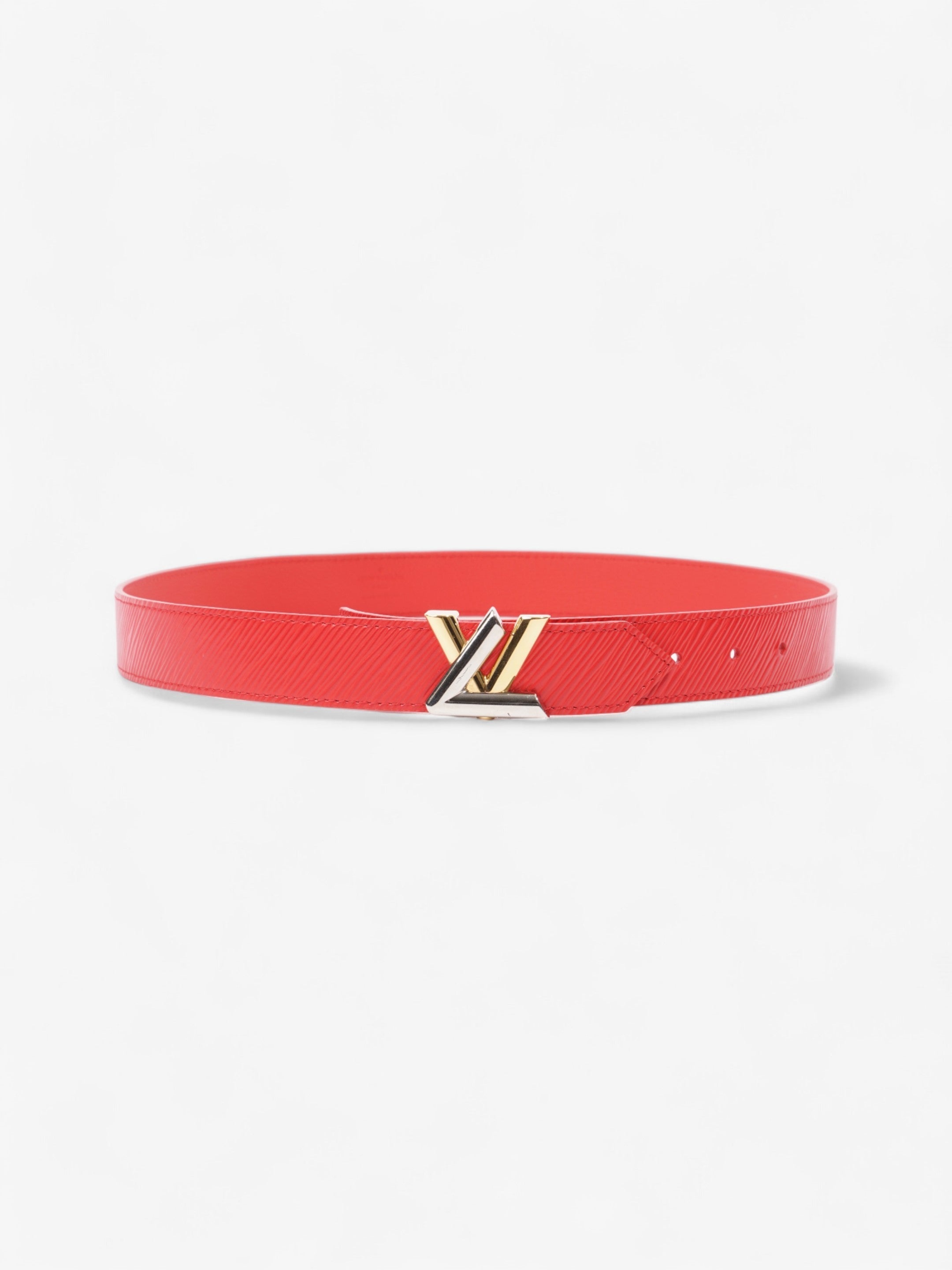 Louis Vuitton Twist Belt Red Epi Leather 80cm 32"