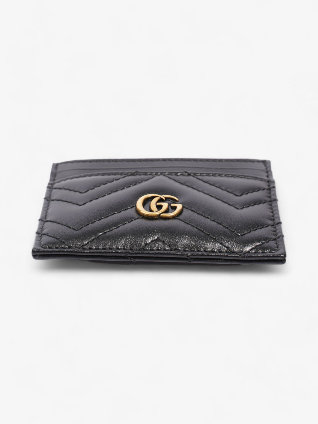 Gucci GG Marmont  Holder Black Matelasse Leather