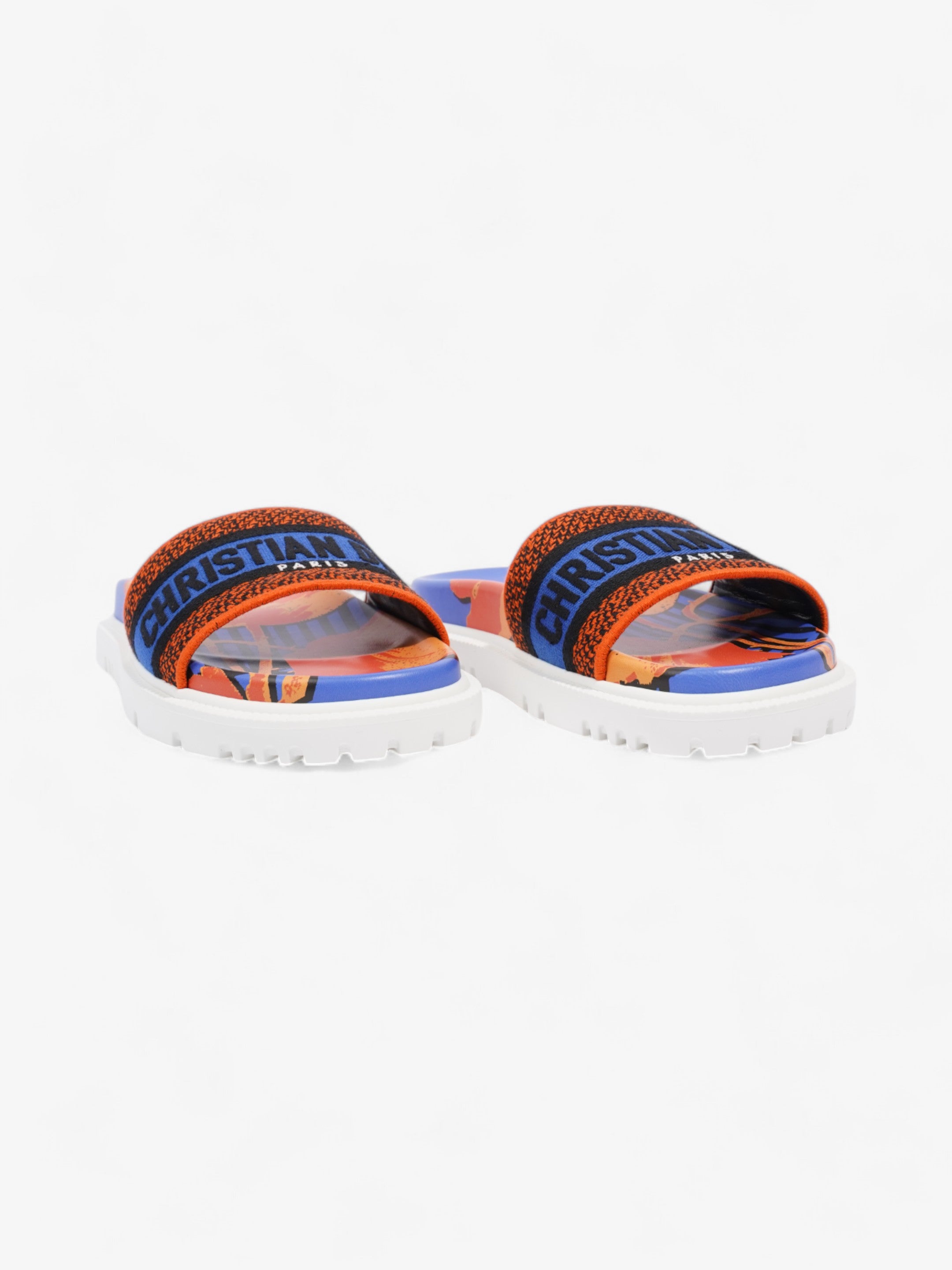 Christian Dior Dway Orange / Blue / Black Cotton EU 37.5 UK 4.5
