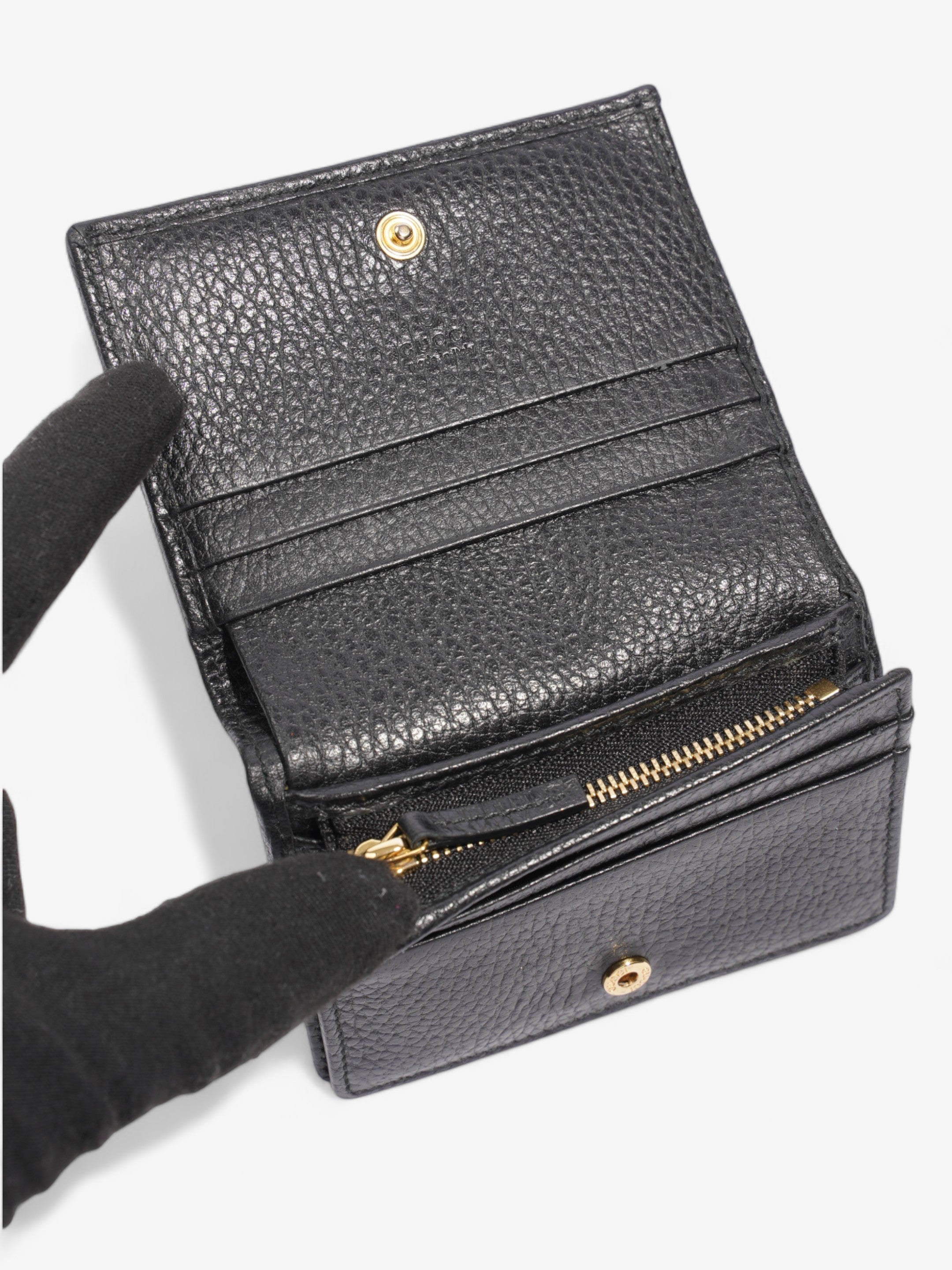 Gucci GG Marmont  Holder Black Leather