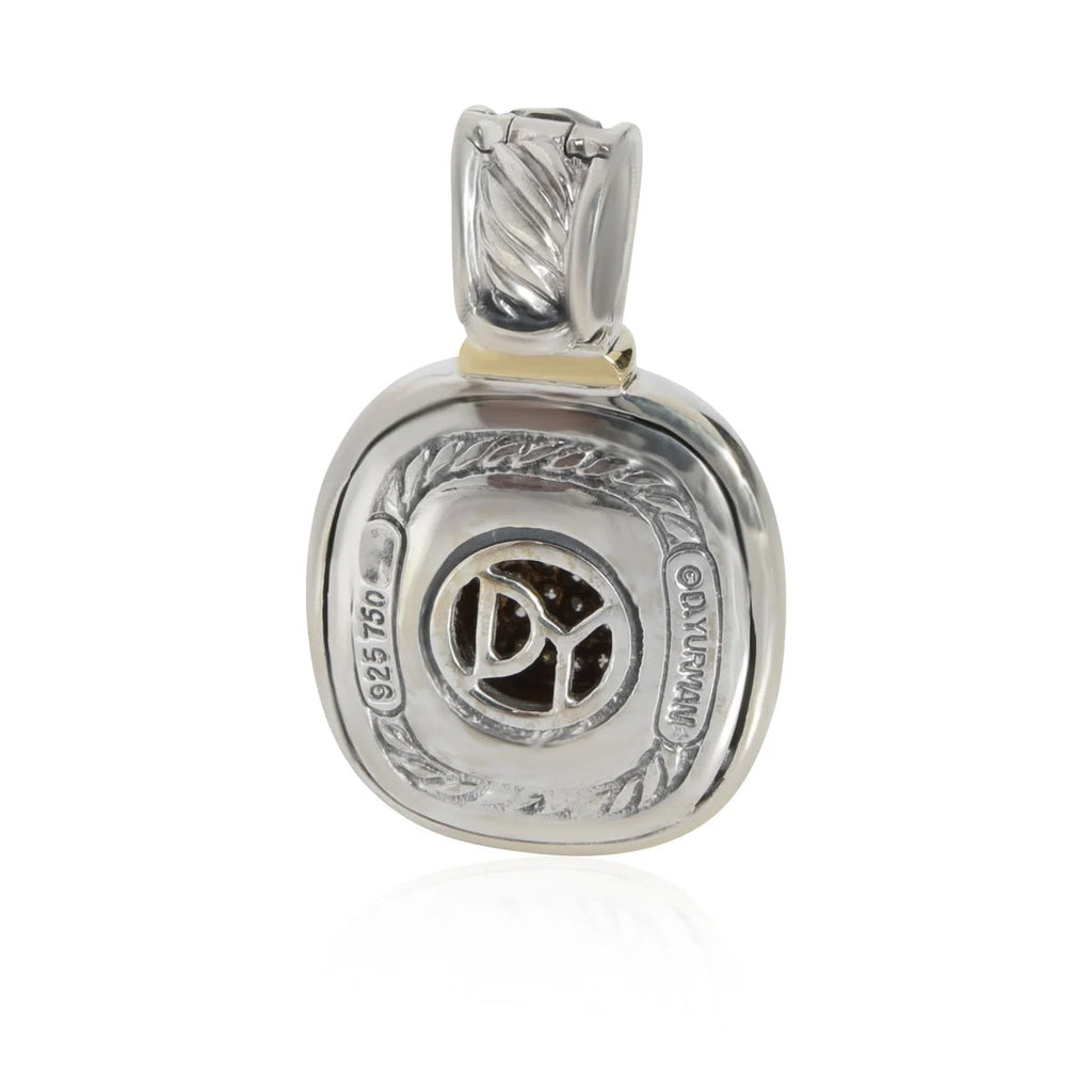 DY STERLING SILVER DIAMONDS 18K YELLOW GOLD ALBION® ENHANCER PENDANT