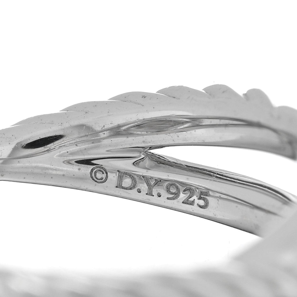 DY STERLING SILVER DIAMOND PAVE INFINITY RING