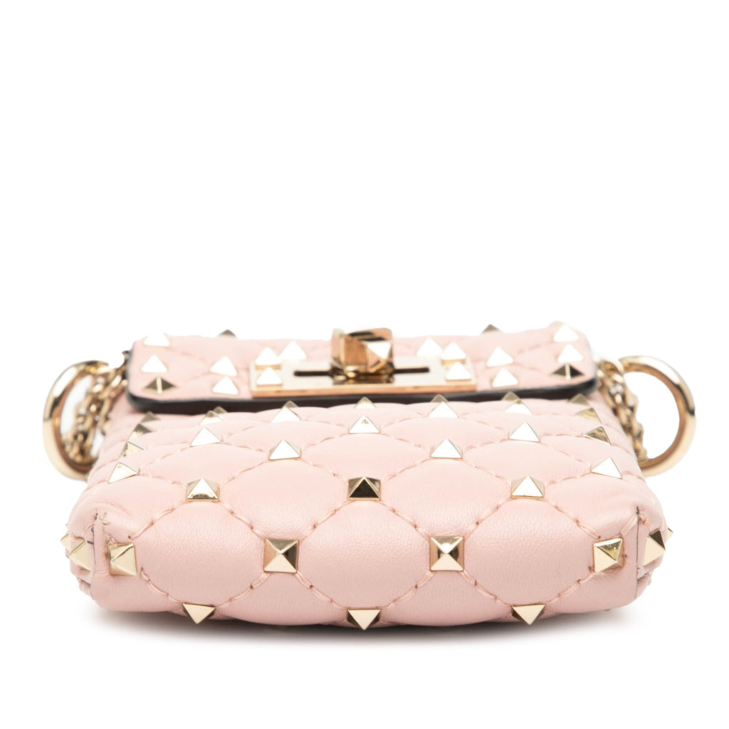 Rockstud Spike Flap Bag Quilted Leather Small