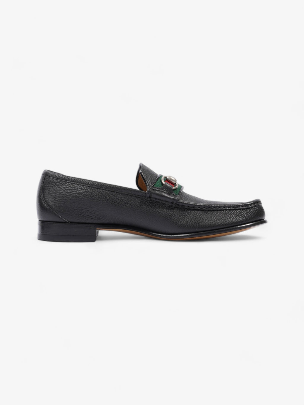 Gucci Horsebit Loafers Black / Green / Red Leather EU 45 UK 11