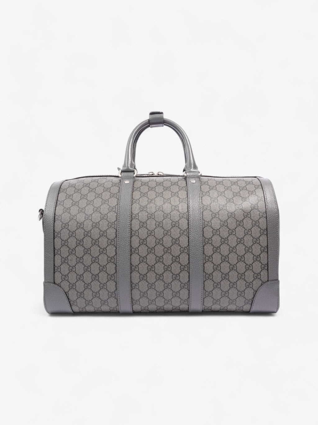 Gucci Ophidia Duffle Bag GG Supreme / Grey Coated Canvas Large