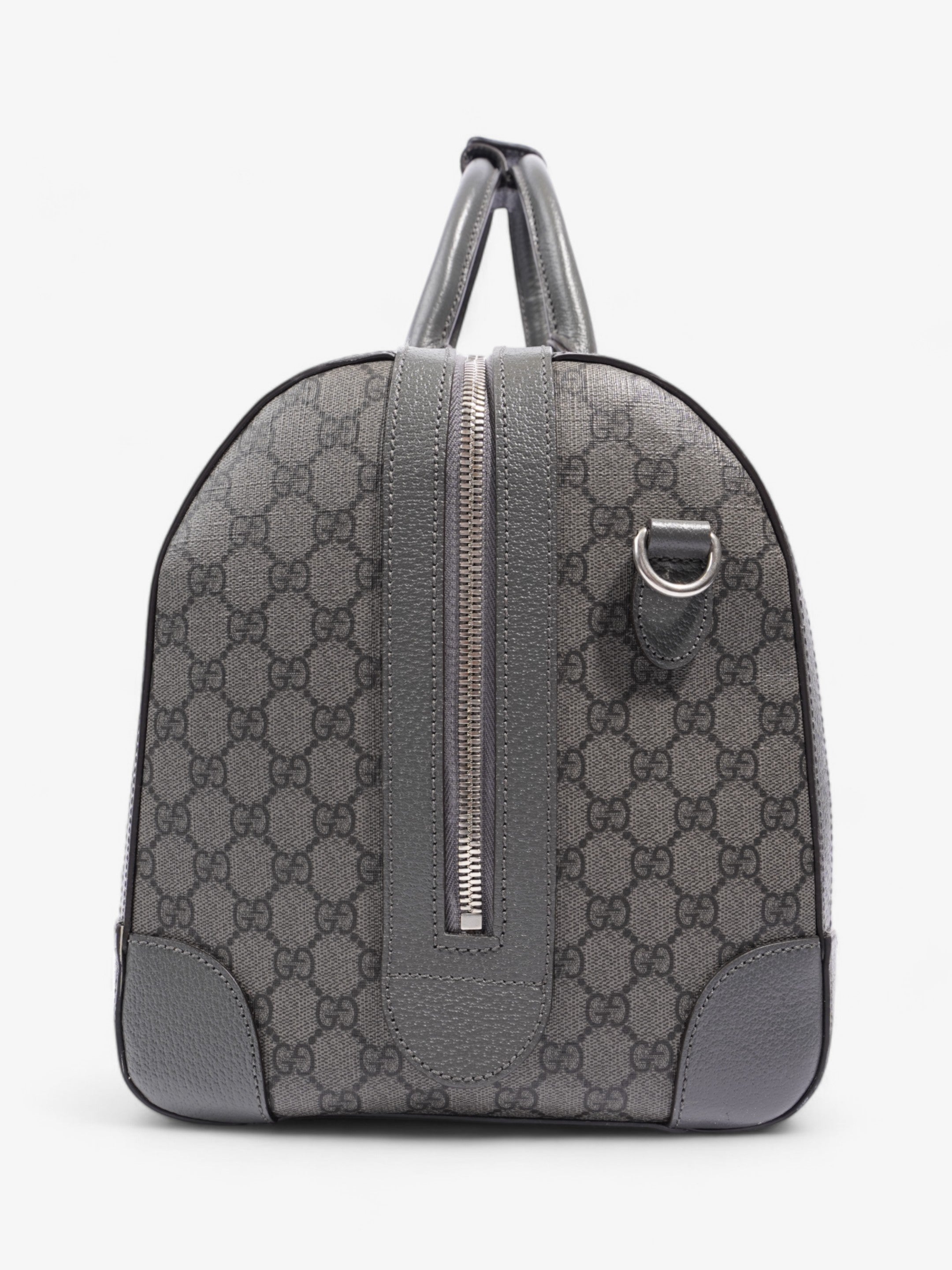 Gucci Ophidia Duffle Bag GG Supreme / Grey Coated Canvas Large