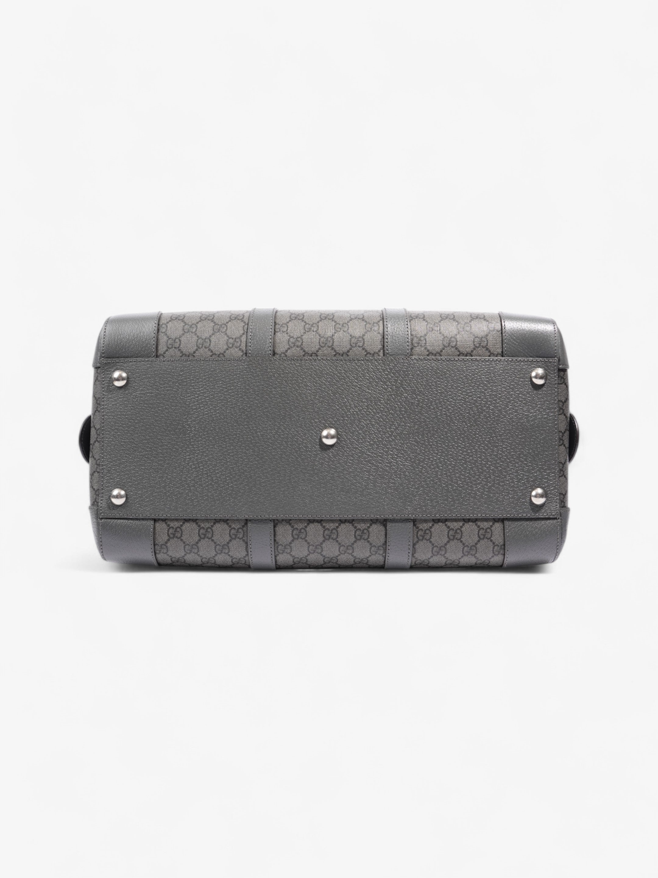 Gucci Ophidia Duffle Bag GG Supreme / Grey Coated Canvas Large