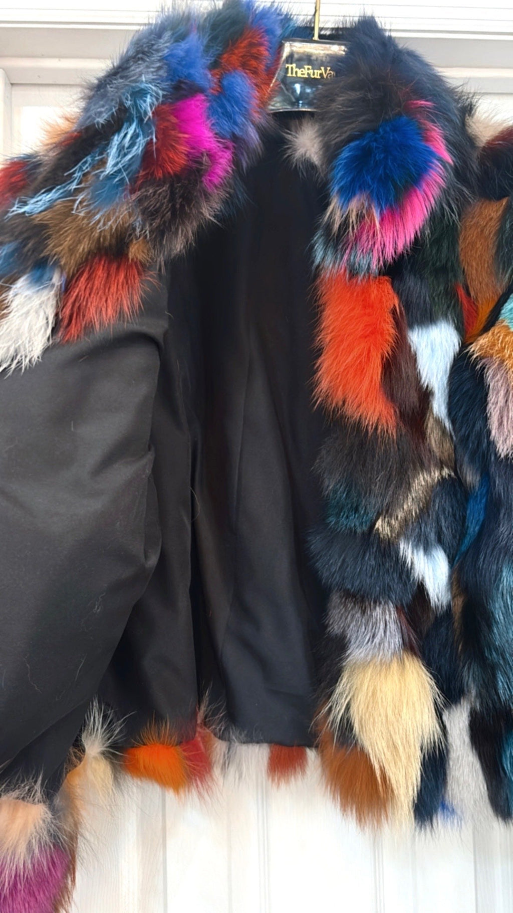 DYED FOX FUR JACKET
