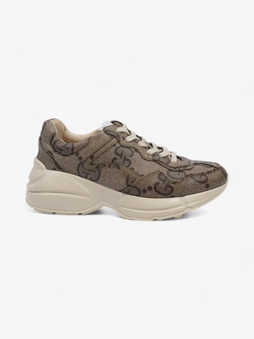 Gucci Rhyton Sneakers Beige  / Brown Canvas EU 37.5 UK 4.5