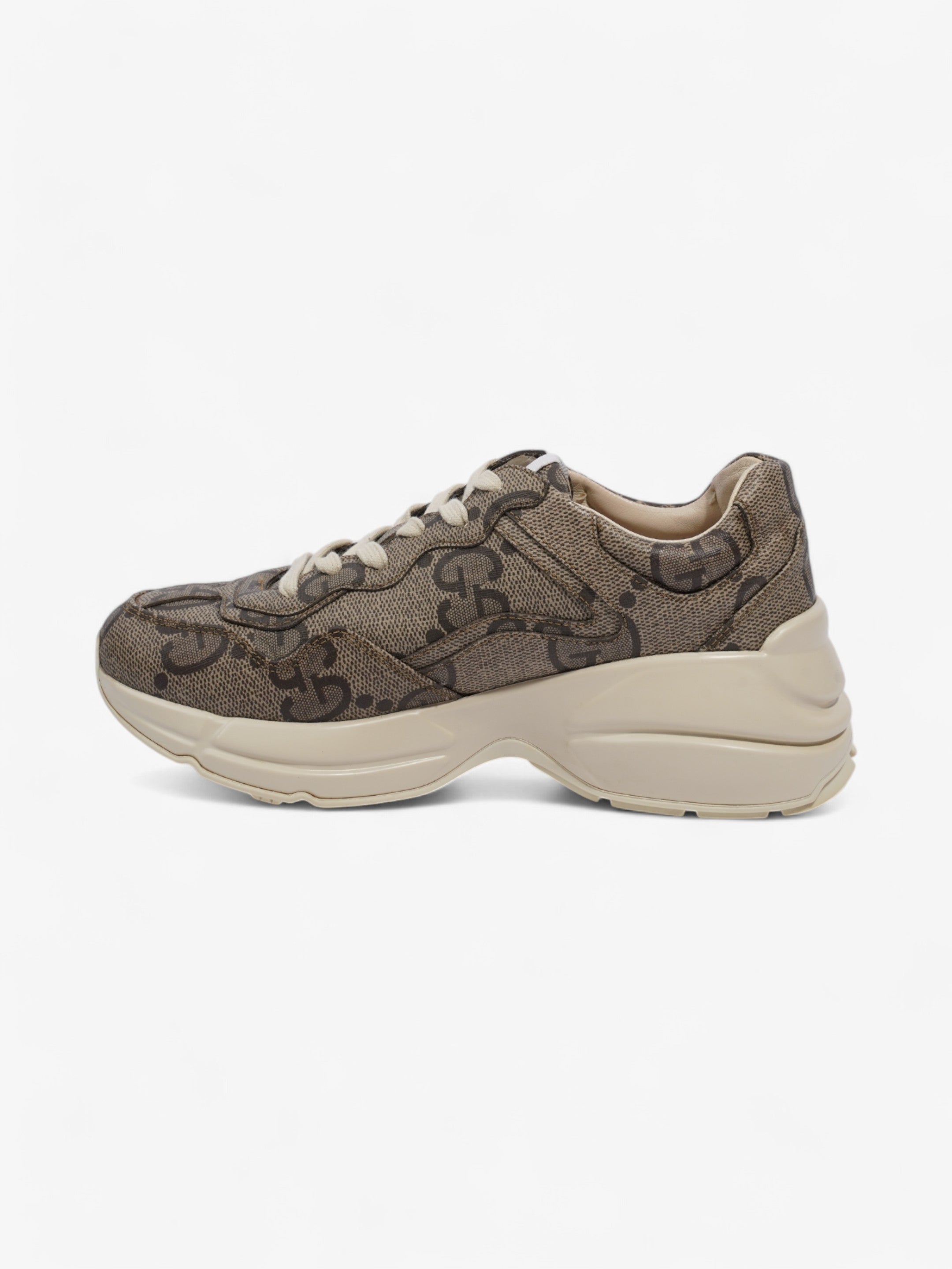 Gucci Rhyton Sneakers Beige  / Brown Canvas EU 37.5 UK 4.5