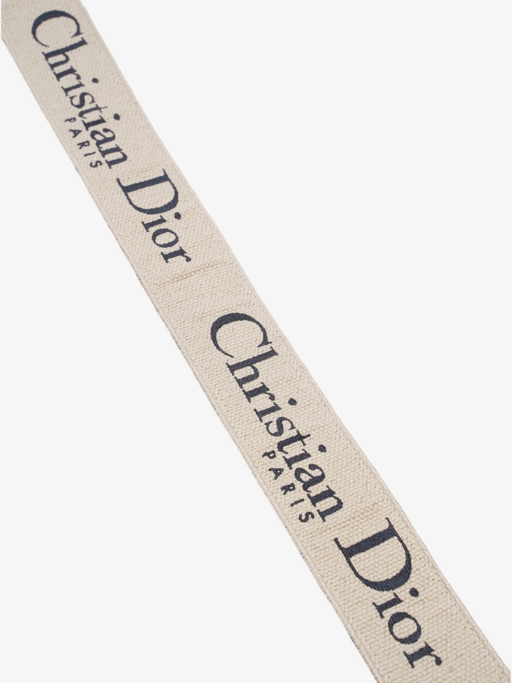 Christian Dior Adjustable Shoulder Strap With Ring Blue Oblique Cotton