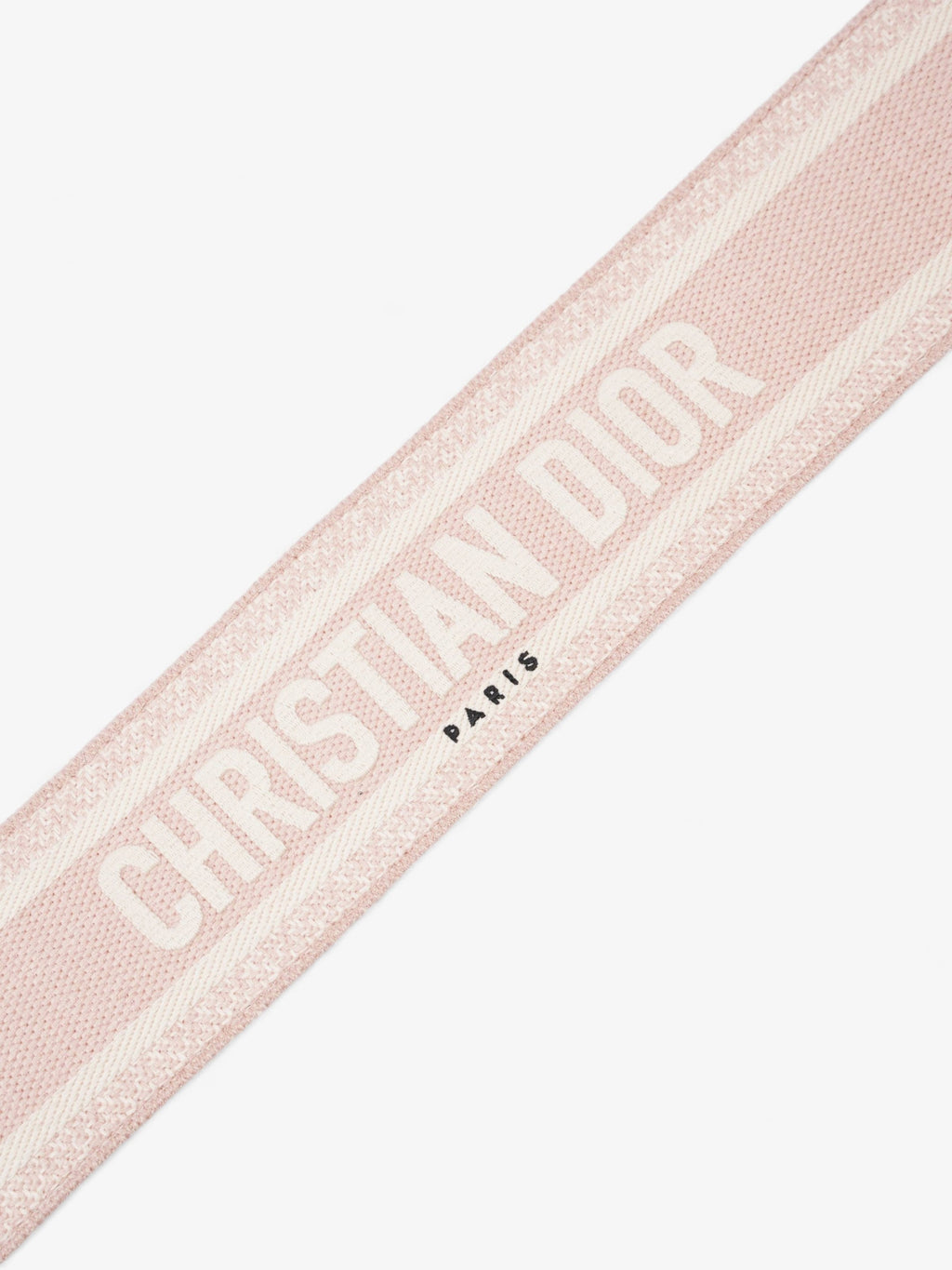 Christian Dior Embroidered Strap Pink / cream Canvas