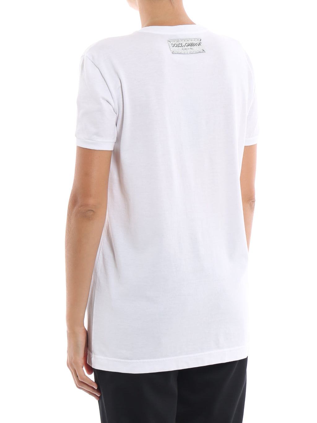 DOLCE & GABBANA MODEL LOVE EMBROIDERY TEE