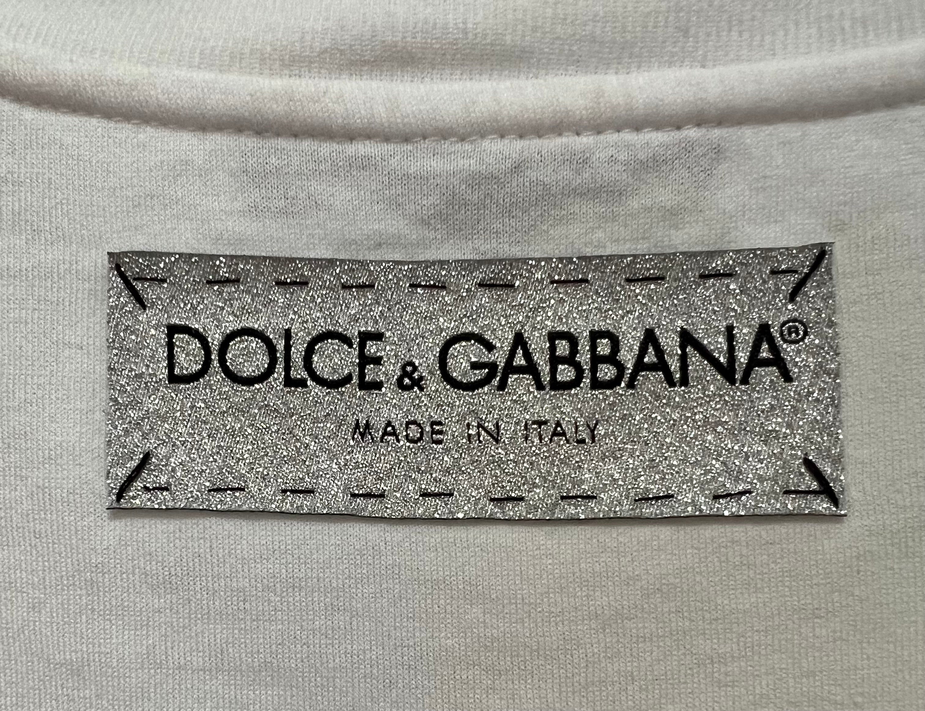 DOLCE & GABBANA MODEL LOVE EMBROIDERY TEE