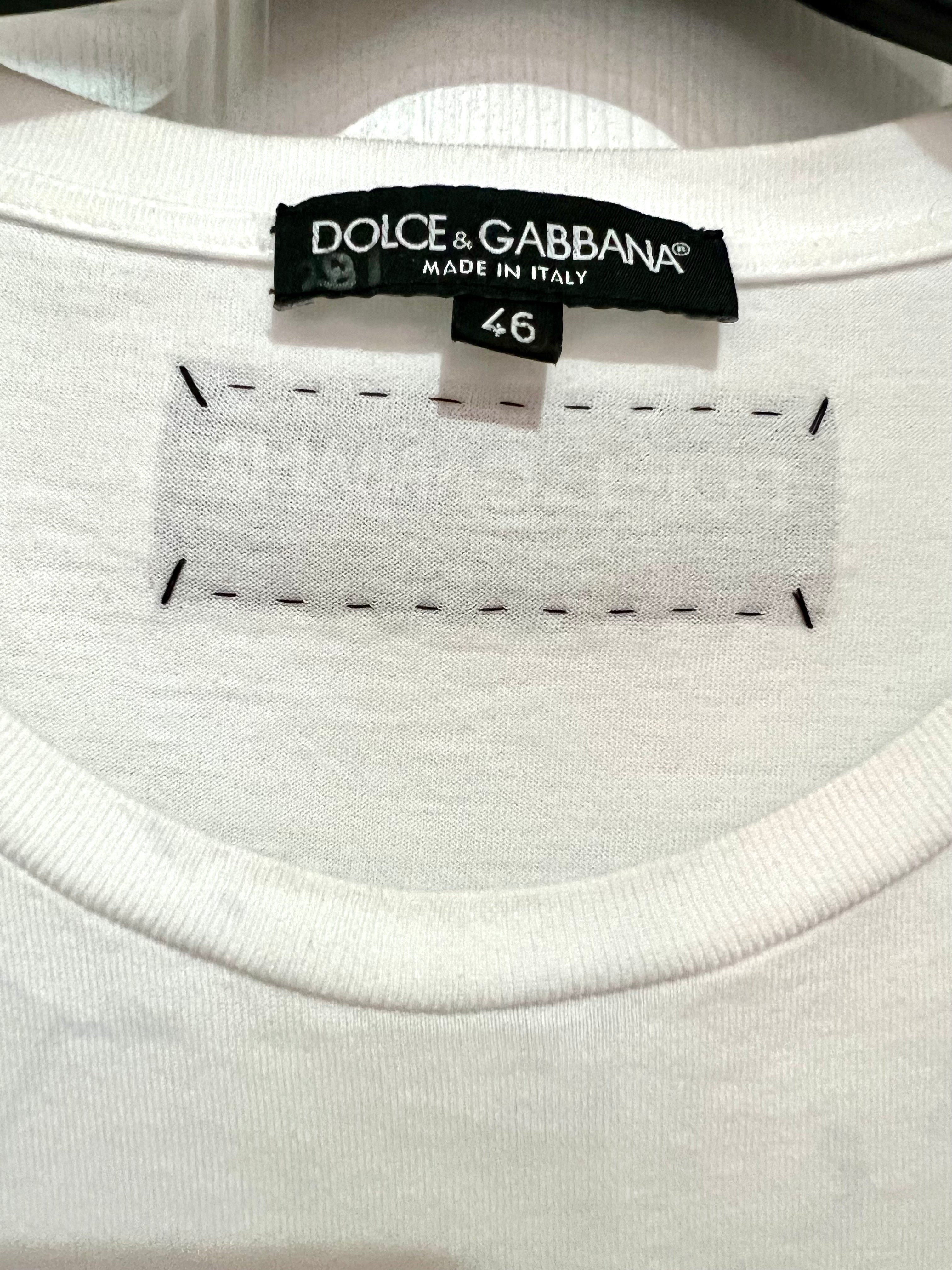 DOLCE & GABBANA MODEL LOVE EMBROIDERY TEE