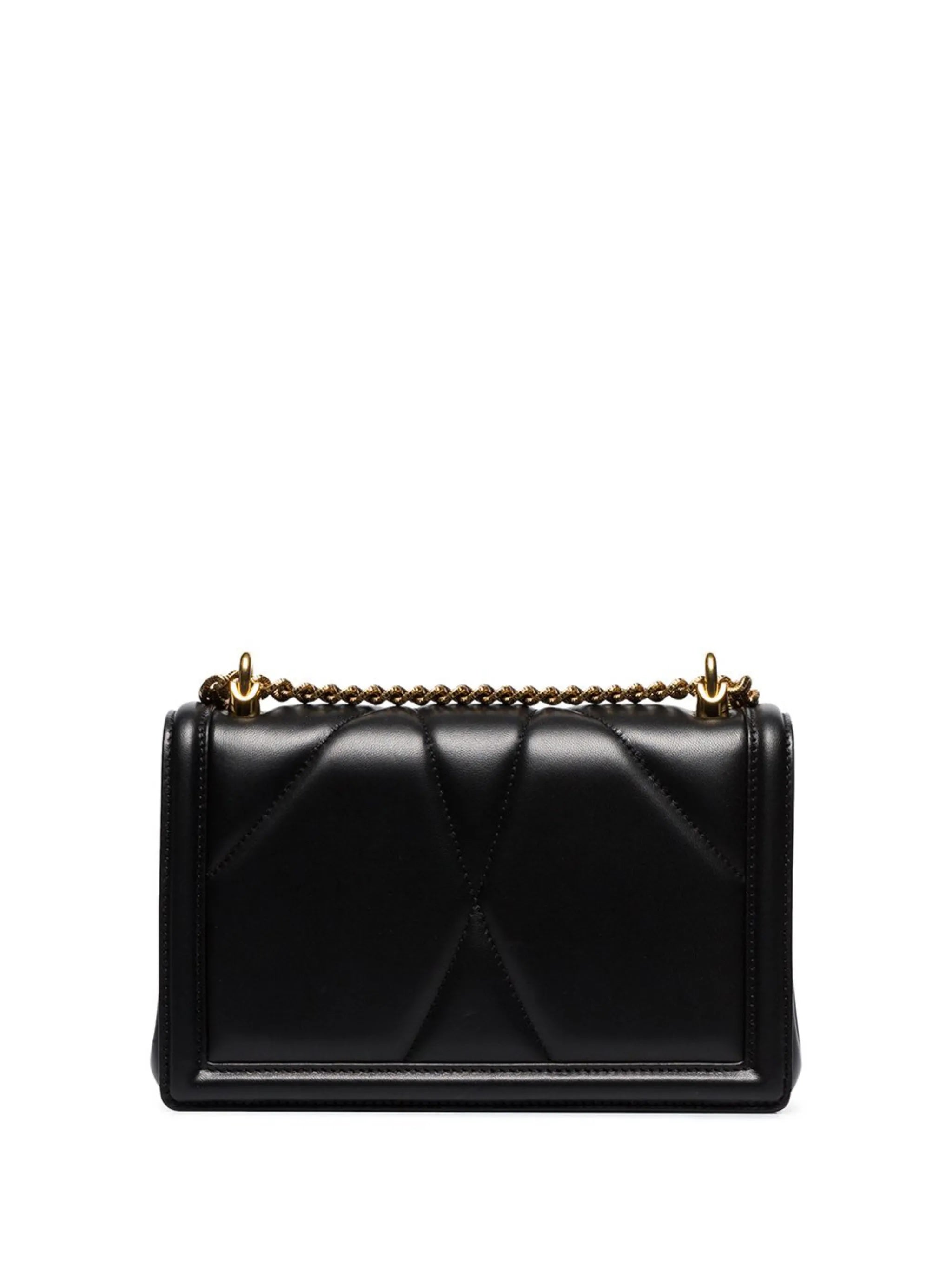DOLCE & GABBANA MEDIUM DEVOTION QUILTED NAPPA LEATHER BAG