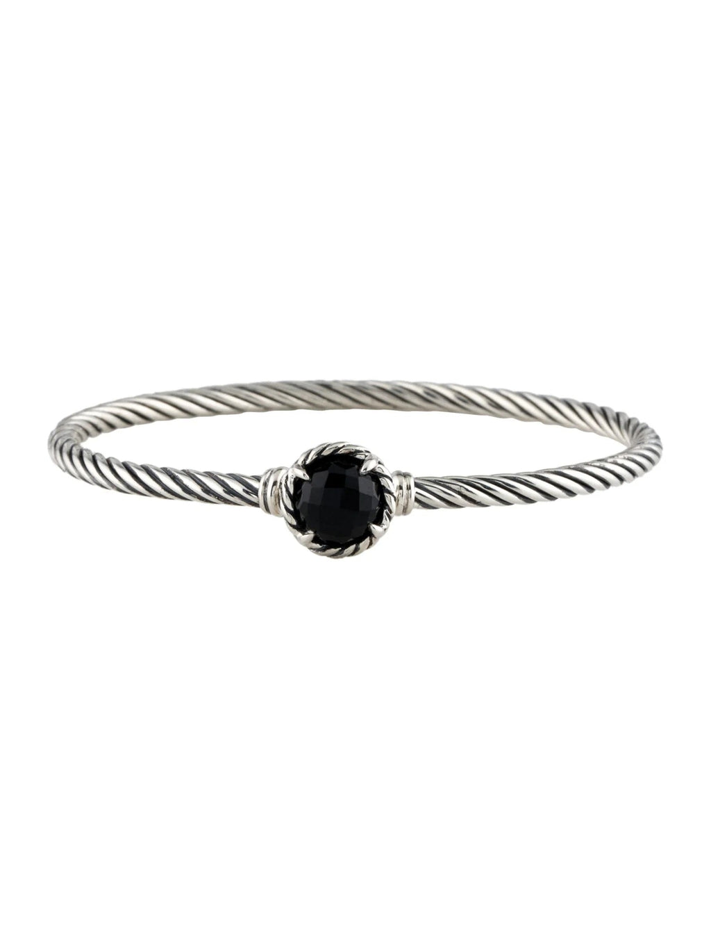 DAVID YURMAN CHÂTELAINE® BLACK ONYX STERLING SILVER CABLE BRACELET
