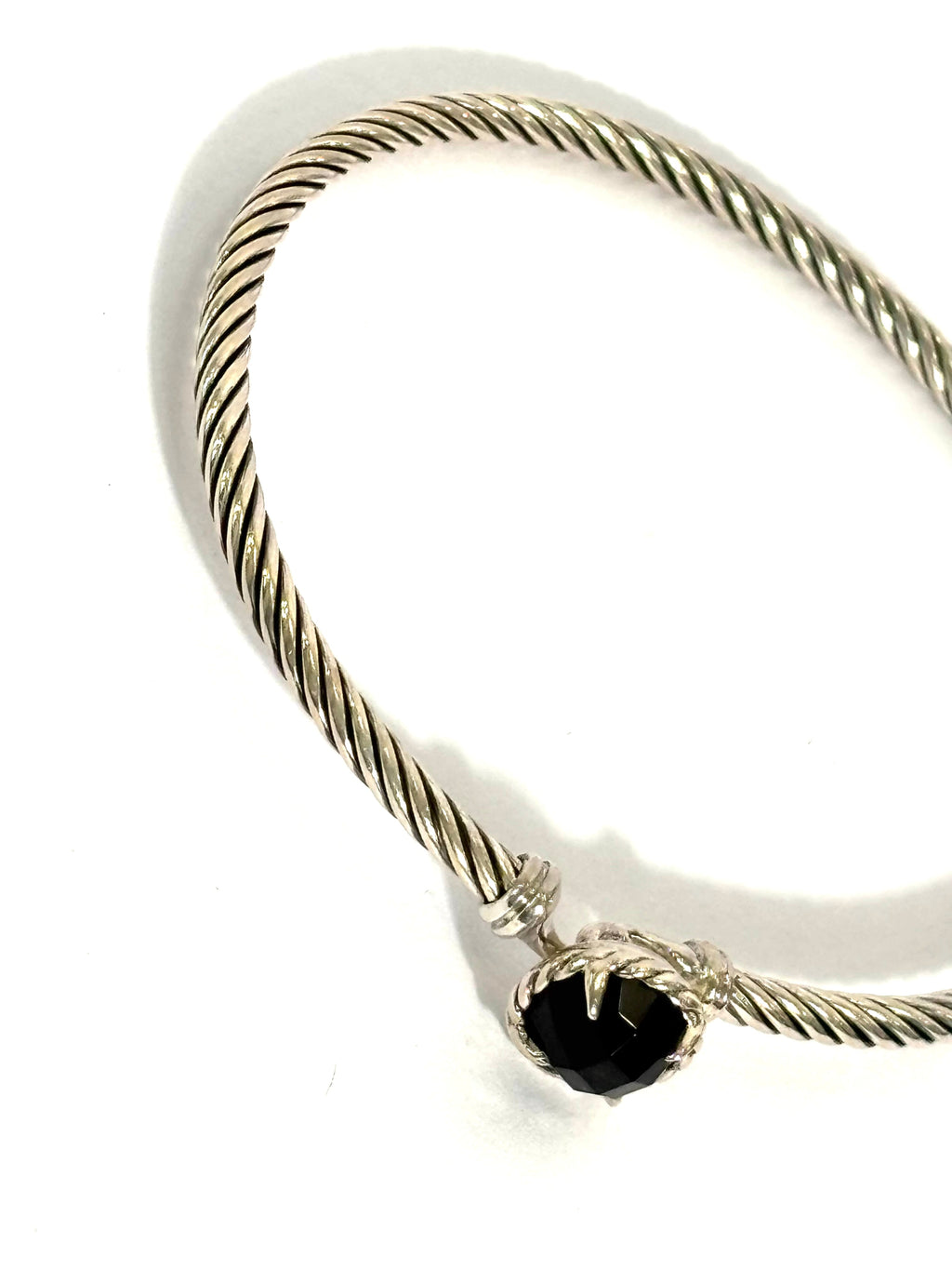 DAVID YURMAN CHÂTELAINE® BLACK ONYX STERLING SILVER CABLE BRACELET