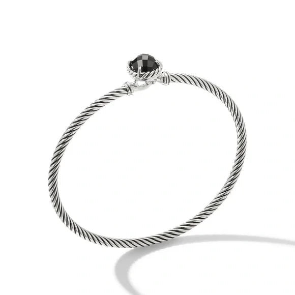 DAVID YURMAN CHÂTELAINE® BLACK ONYX STERLING SILVER CABLE BRACELET