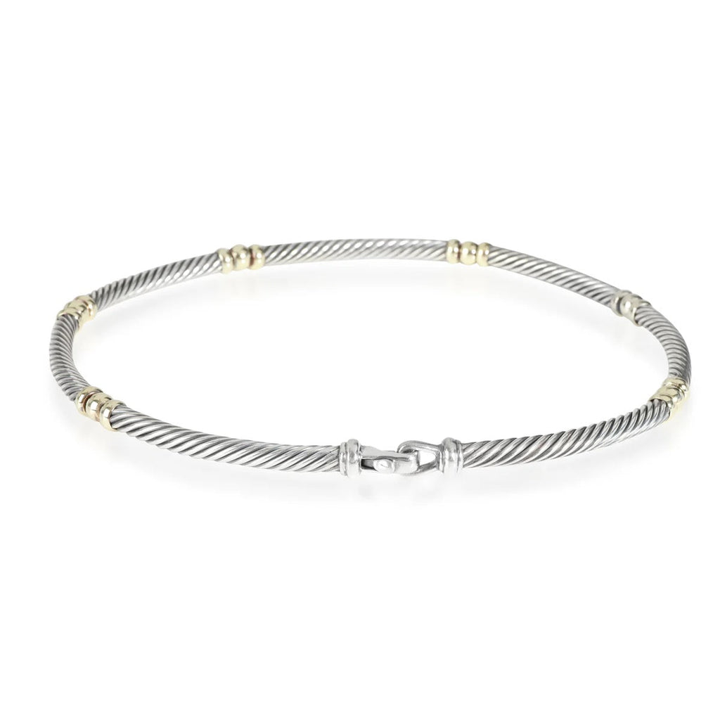 DAVID YURMAN TWO-TONE COLLAR NECKLACE 18K YELLOW GOLD