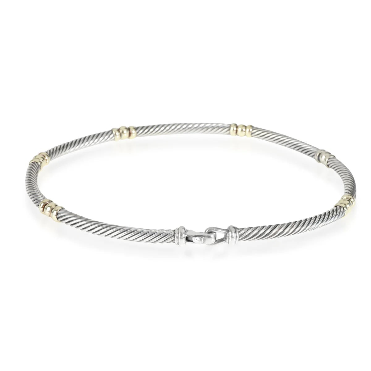 DAVID YURMAN TWO-TONE COLLAR NECKLACE 18K YELLOW GOLD