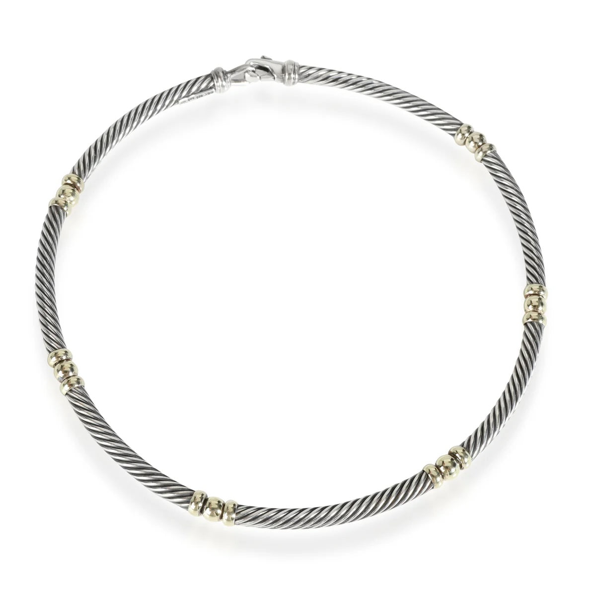 DAVID YURMAN TWO-TONE COLLAR NECKLACE 18K YELLOW GOLD